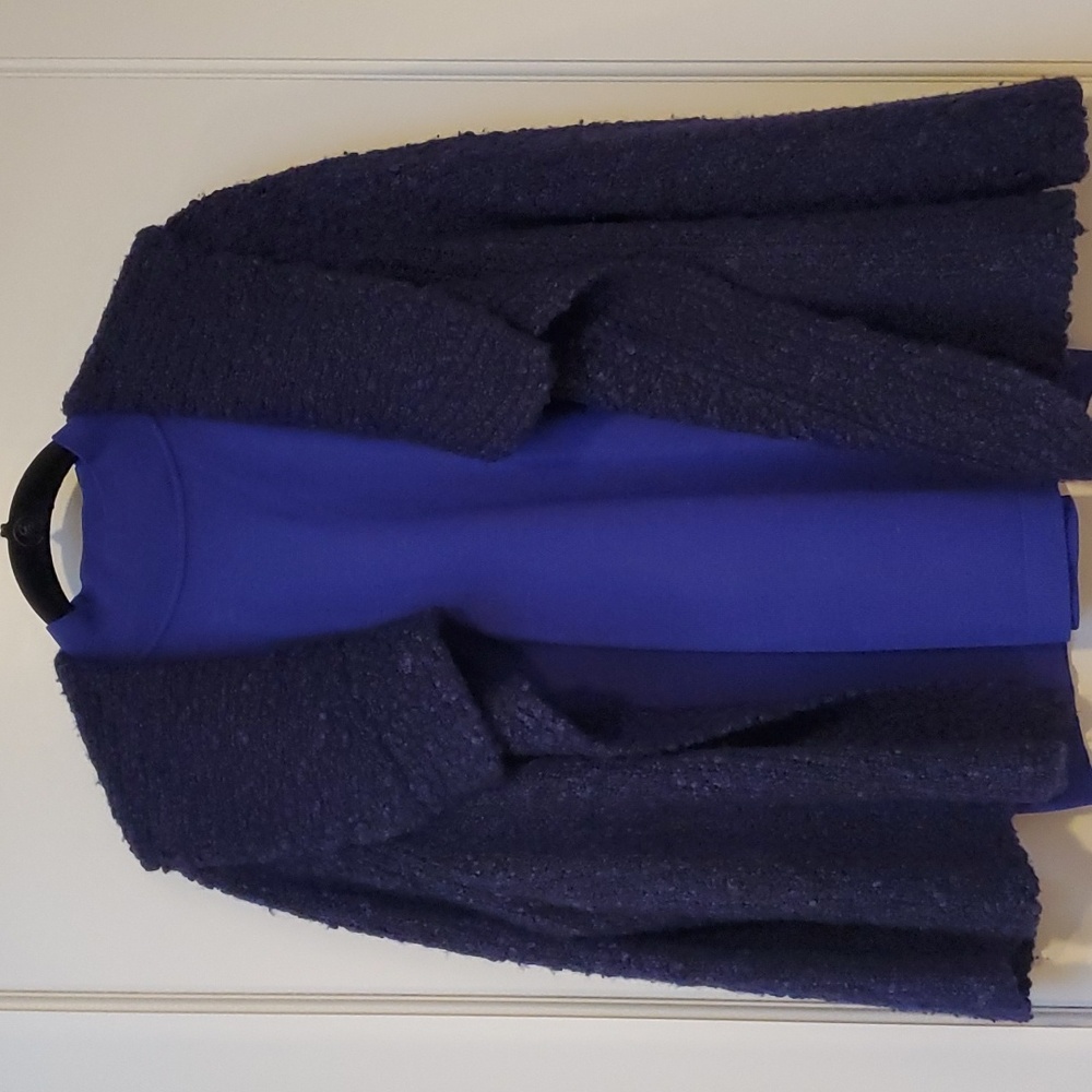 JONES NEW YORK Wide Collar Open Front Sweater - Picture 6 of 7